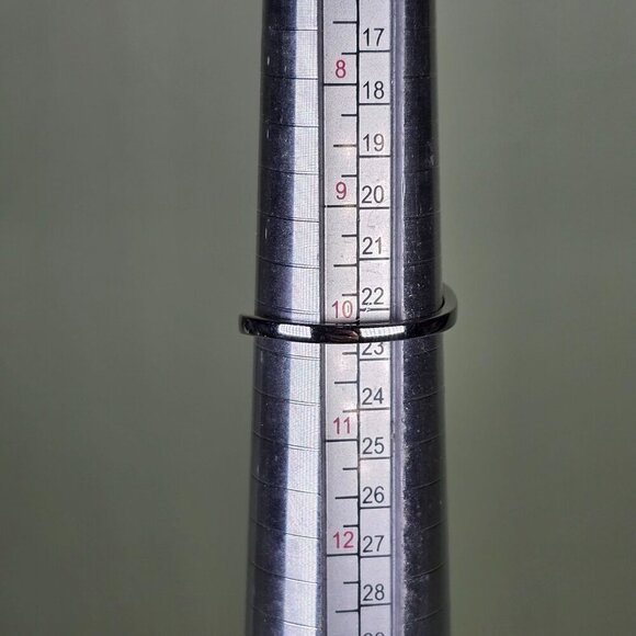 Sterling Silver Wave Ring With Simulated Blue Opal Inlay Size 10 - Picture 7 of 7